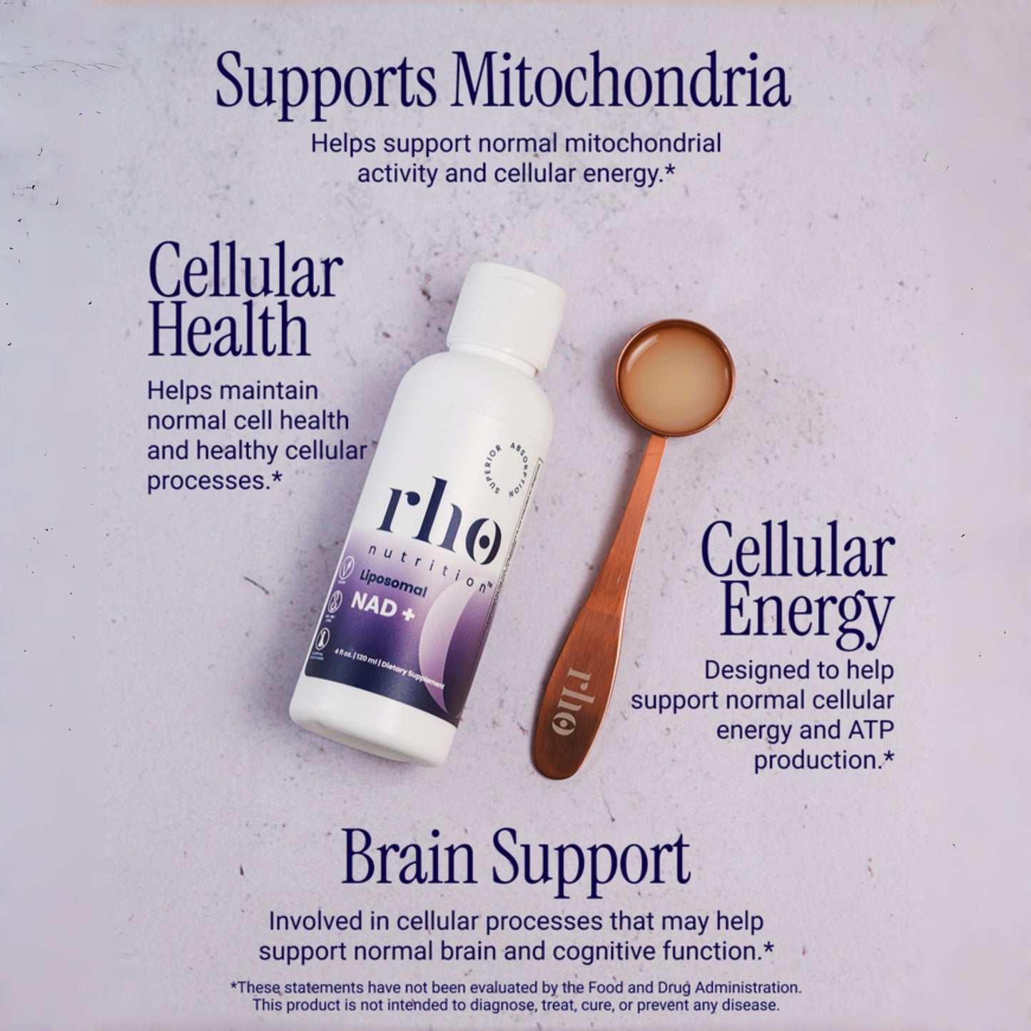 Rho Nutrition Liposomal NAD+ Supplement